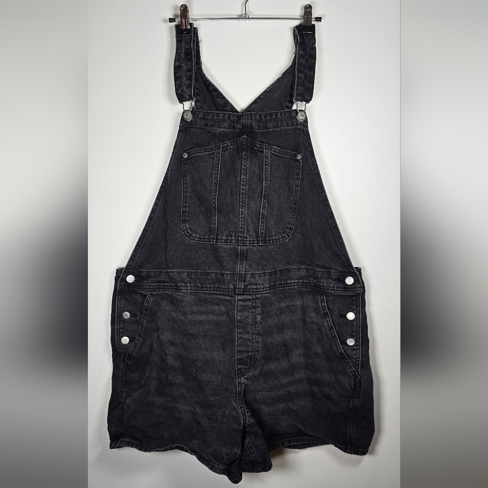 Black Denim Overalls